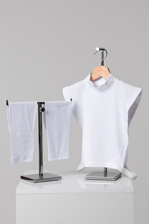 2'li Tesettür Boyunluk Kolluk Set - Beyaz