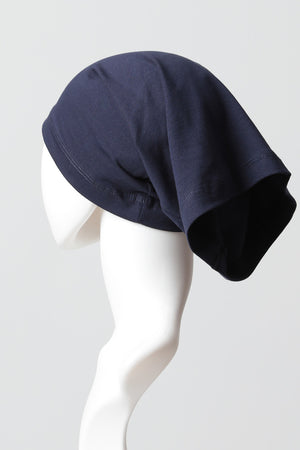 Düz Boru Bone Uzun Boy - Lacivert