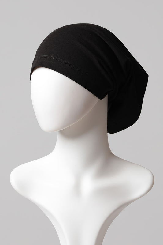 Düz Boru Bone Uzun Boy - Siyah