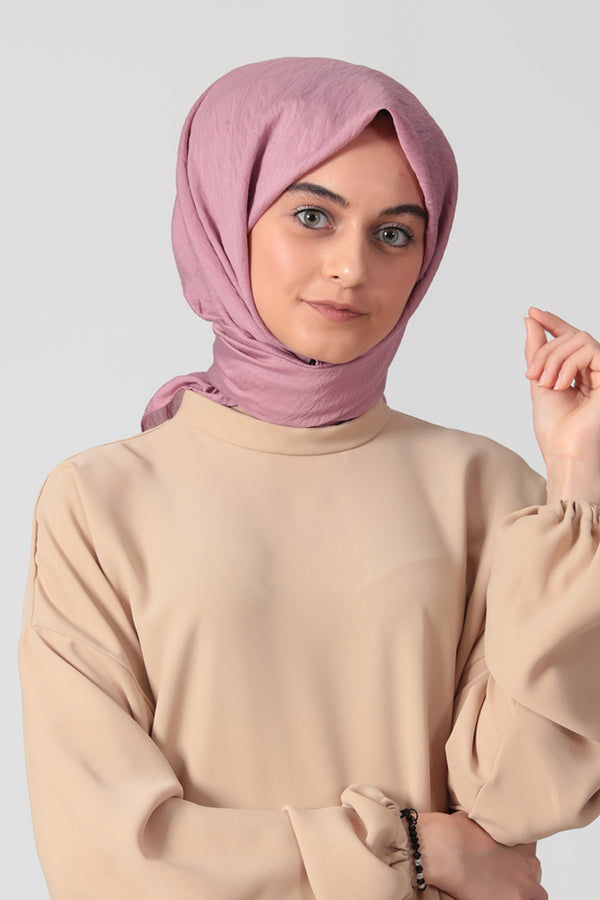 İpekli Günlük 100x100 Cm Eşarp - Pembe