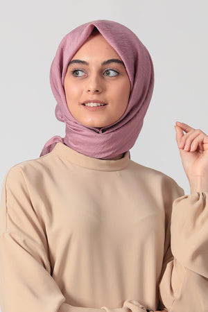 İpekli Günlük 100x100 Cm Eşarp - Pembe