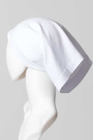 Düz Boru Bone Uzun Boy - Beyaz