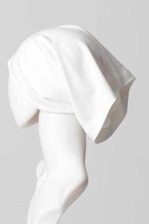 Düz Boru Bone Uzun Boy - Ekru