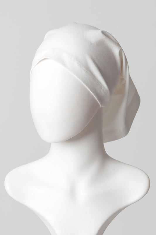 Düz Boru Bone Uzun Boy - Ekru