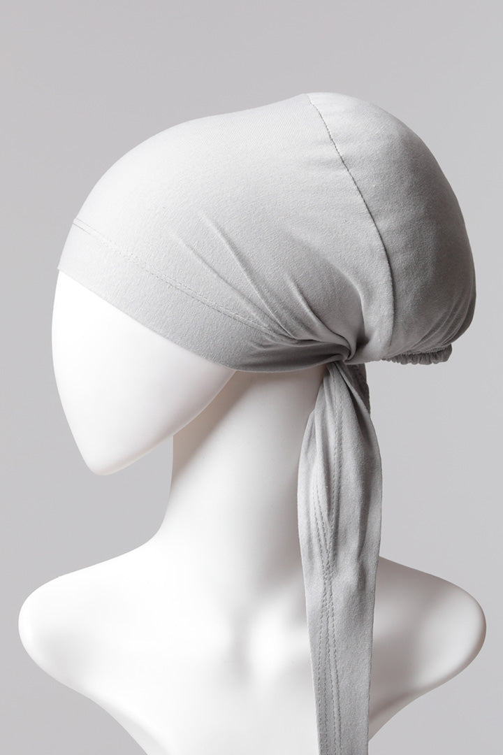 Sünger Topuzlu Bone - Özel Üretim - Gri