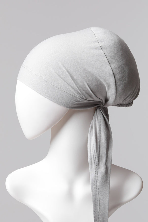 Sünger Topuzlu Bone - Özel Üretim - Gri