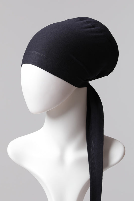 Sünger Topuzlu Bone - Özel Üretim - Lacivert