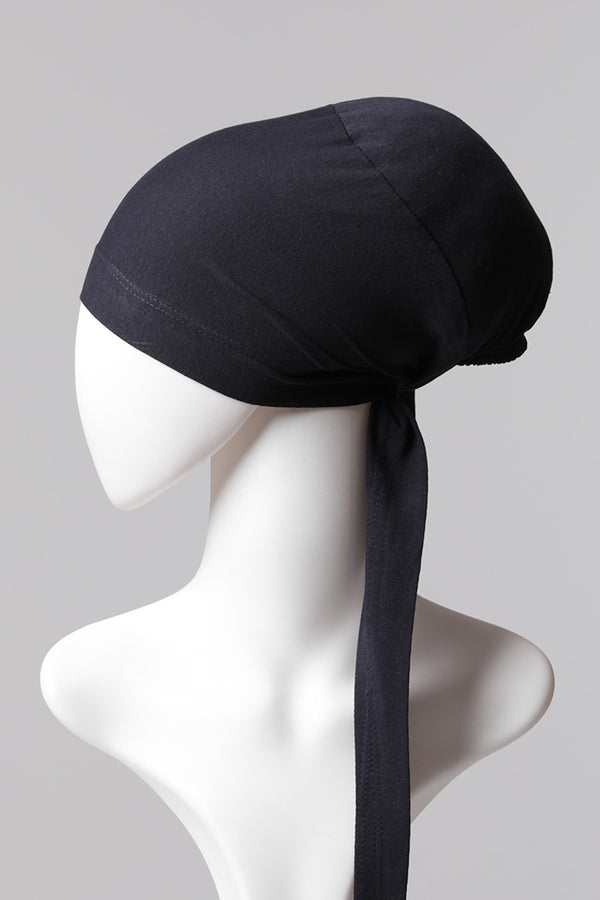 Sünger Topuzlu Bone - Özel Üretim - Lacivert