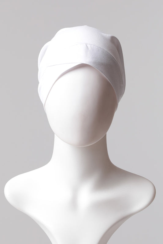 Çapraz Boru Bone - Beyaz