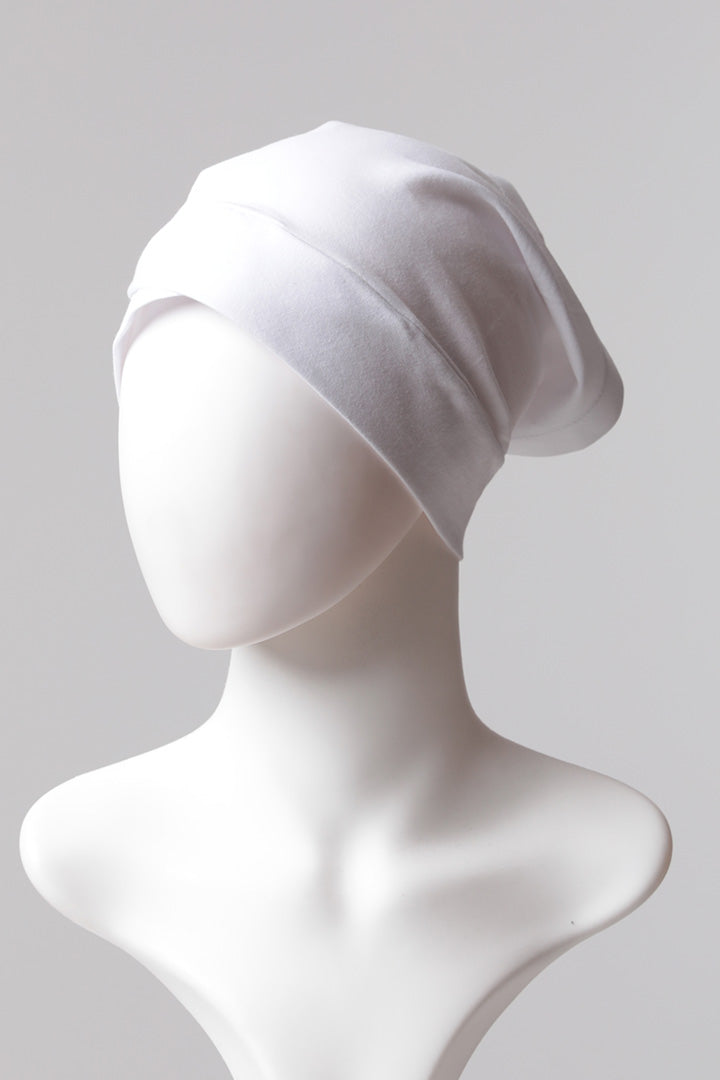 Çapraz Boru Bone - Beyaz