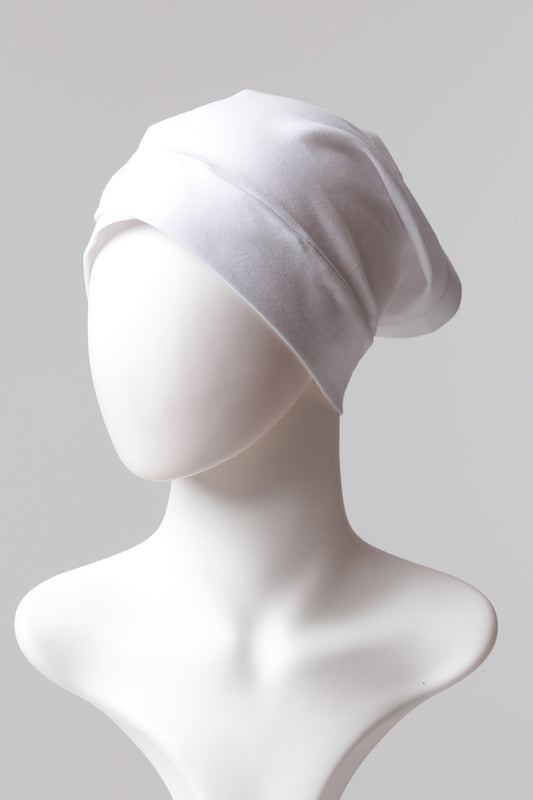 Çapraz Boru Bone - Beyaz