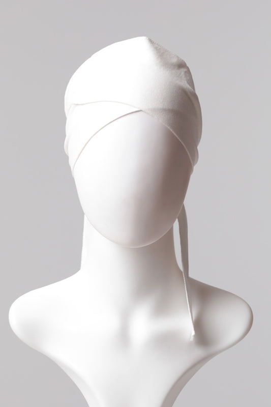 Çapraz Bandana Bone - Ekru