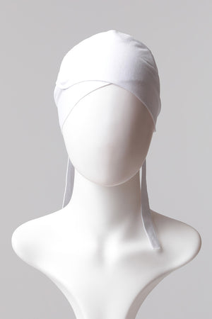 Çapraz Bandana Bone - Beyaz