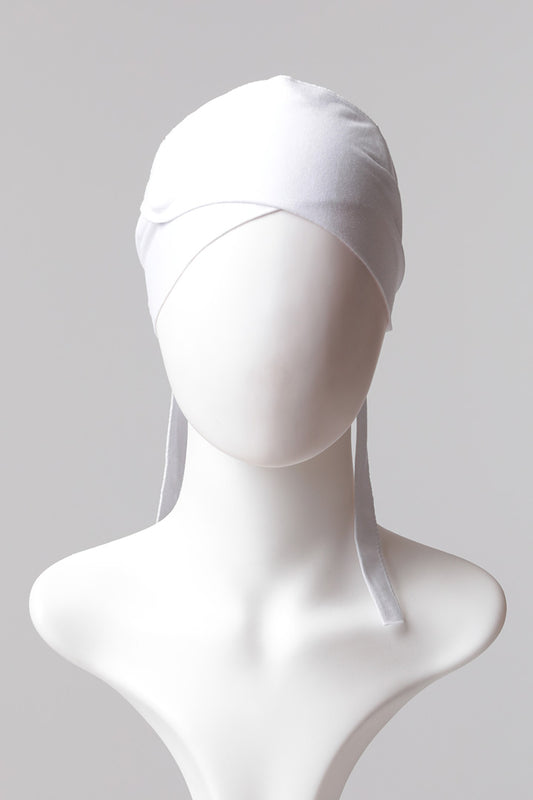Çapraz Bandana Bone - Beyaz