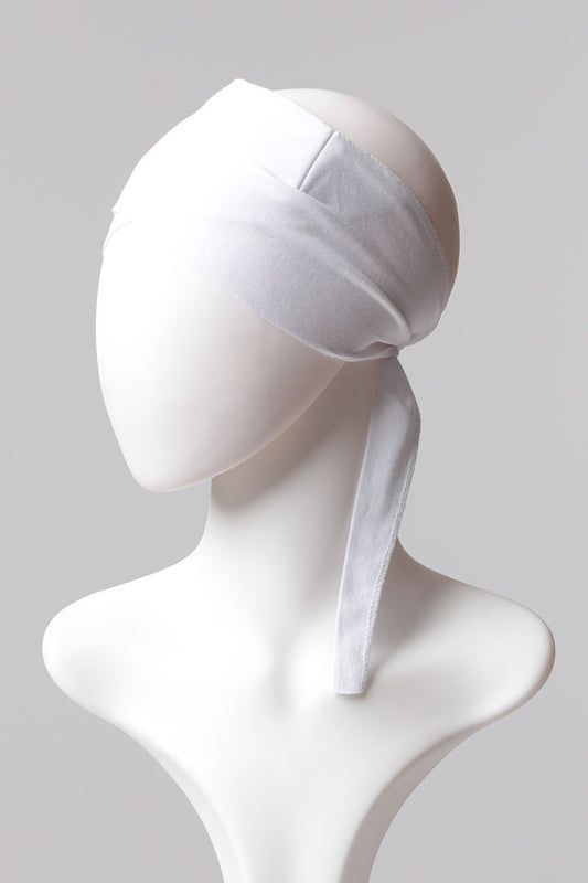 Çapraz Bandana Bone - Beyaz