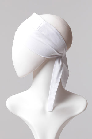 Çapraz Bandana Bone - Beyaz