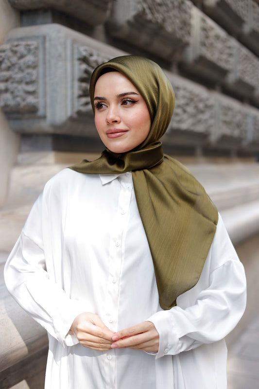 Abiye Eşarp - Haki Yeşili