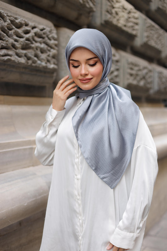 Abiye Eşarp - Antrasit Mavi