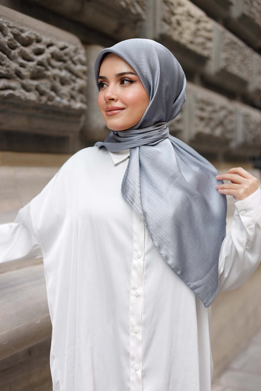 Abiye Eşarp - Antrasit Mavi
