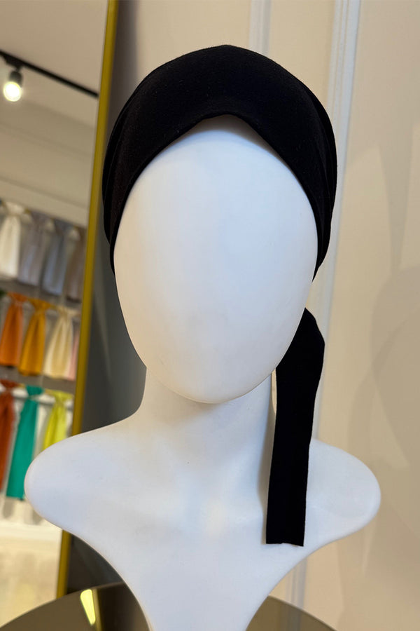 Dikişsiz Kaymayan Kaliteli Özel Üretim Bone - Siyah