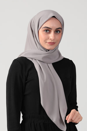 Medine İpeği Eşarp 110 x 110 cm - Taş