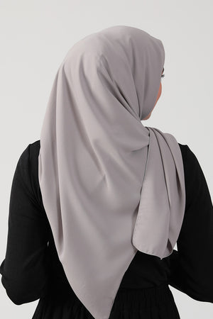 Medine İpeği Eşarp 110 x 110 cm - Taş