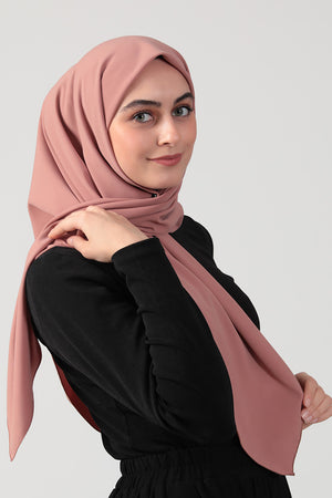 Medine İpeği Eşarp 110 x 110 cm - Soğan Kabuğu