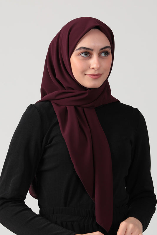 Medine İpeği Eşarp 110 x 110 cm - Mor