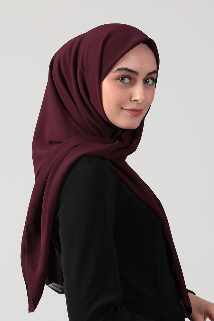 Medine İpeği Eşarp 110 x 110 cm - Mor