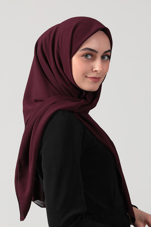 Medine İpeği Eşarp 110 x 110 cm - Mor