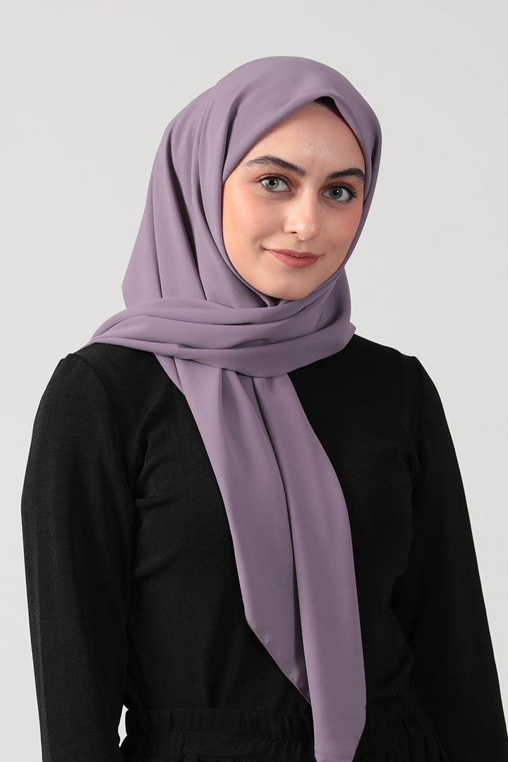Medine İpeği Eşarp 110 x 110 cm - Lila