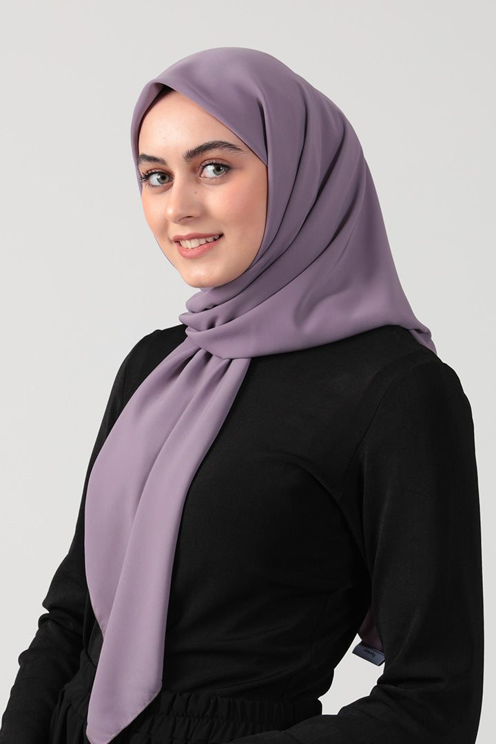 Medine İpeği Eşarp 110 x 110 cm - Lila