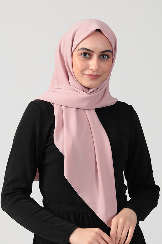 Medine İpeği Eşarp 110 x 110 cm - Açık Pudra