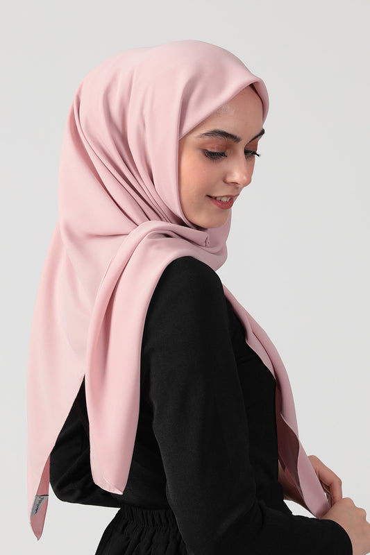 Medine İpeği Eşarp 110 x 110 cm - Açık Pudra