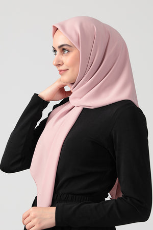 Medine İpeği Eşarp 110 x 110 cm - Açık Pudra