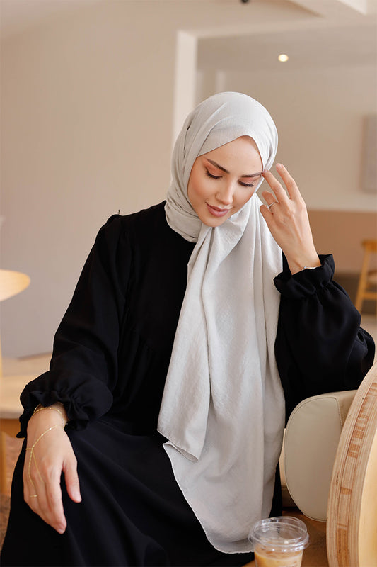 Soft Jakar Şal - Düz - Açık Taş