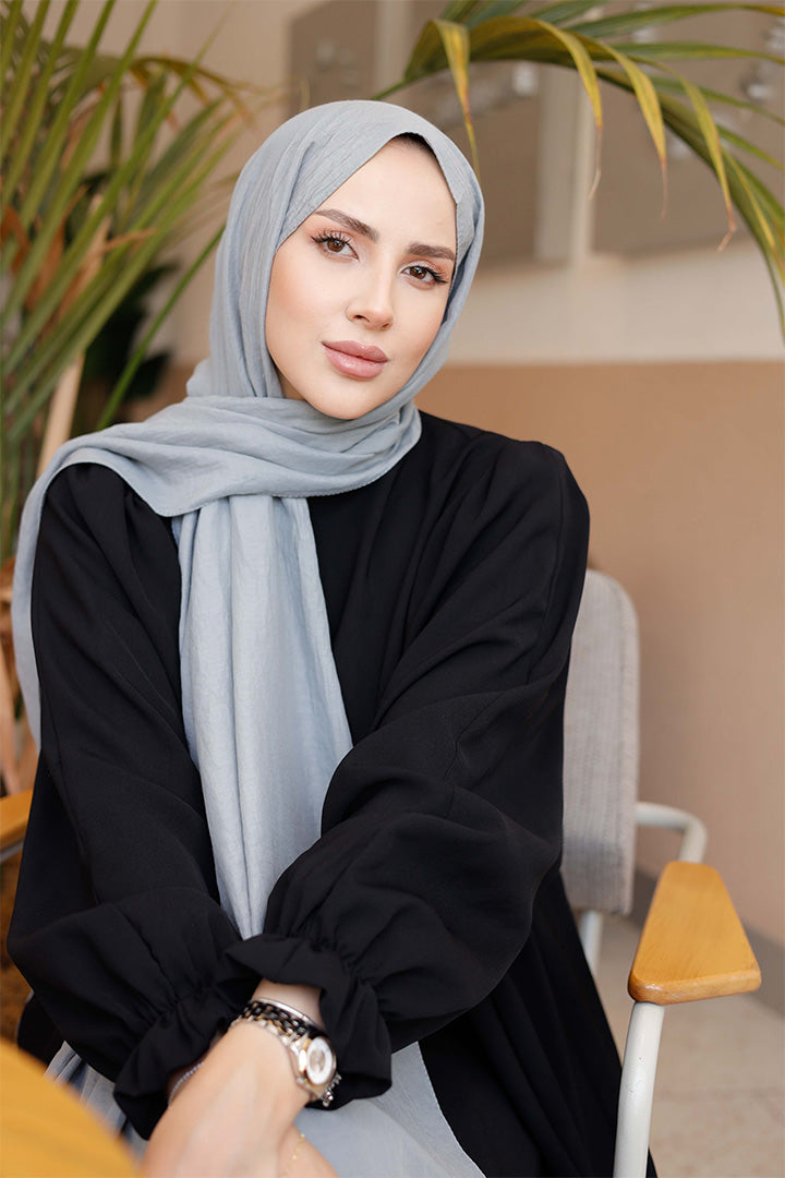 Soft Jakar Şal - Düz - Gümüş