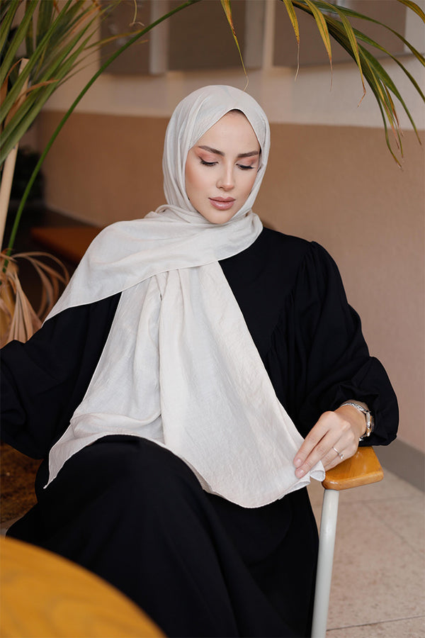 Soft Jakar Şal - Düz - Latte