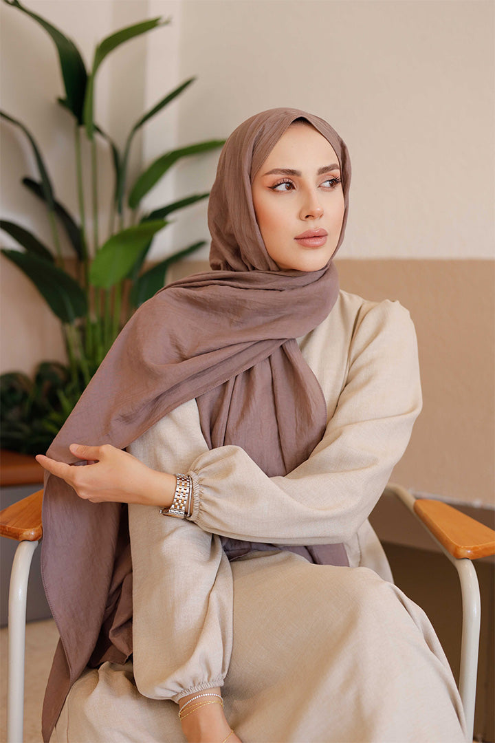 Soft Jakar Şal - Düz - Mocha