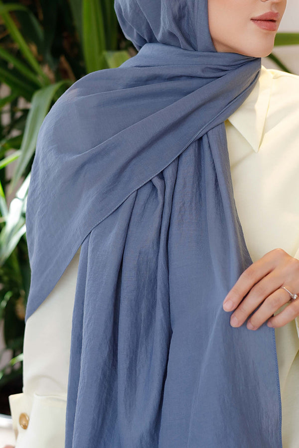 Soft Jakar Şal - Düz - İndigo