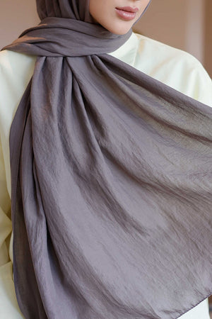 Soft Jakar Şal - Düz - Koyu Vizon