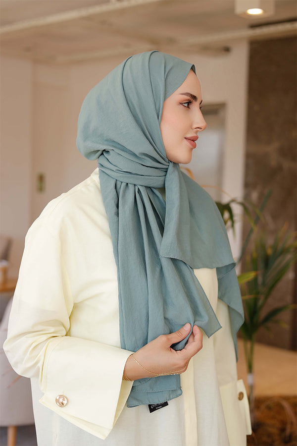 Soft Jakar Şal - Düz - Mint Yeşili
