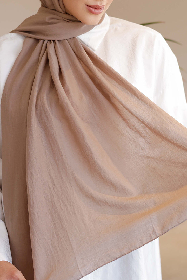 Soft Jakar Şal - Düz - Vizon