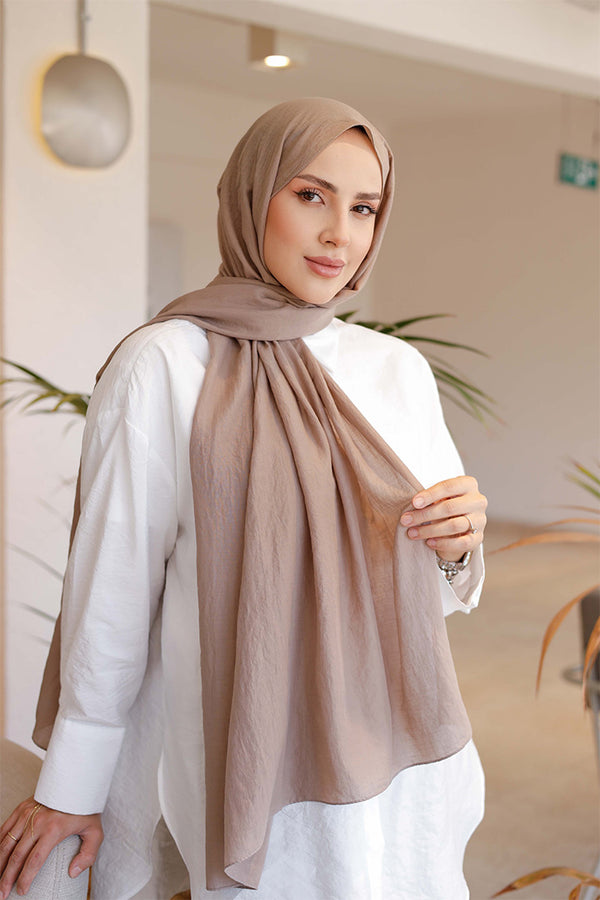 Soft Jakar Şal - Düz - Vizon