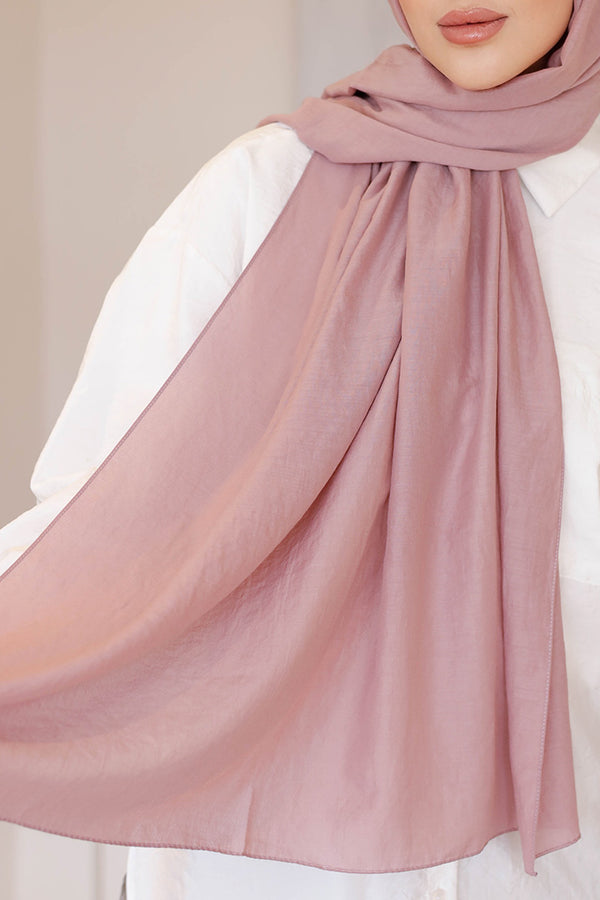 Soft Jakar Şal - Düz - Pudra