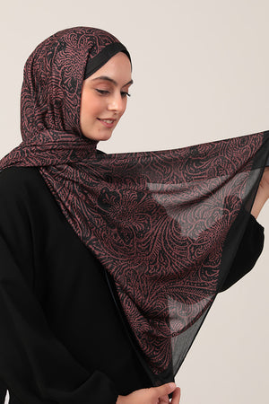 Pamuk İpek Şal - Lalezar Desen - Marshall