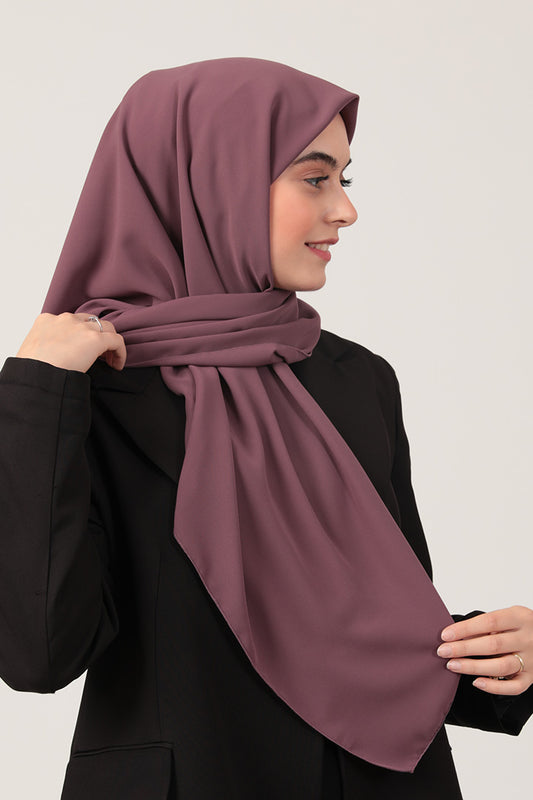 Medine İpeği Eşarp 110 X 110 Cm - Mürdüm