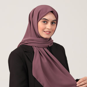 Medine İpeği Eşarp 110 X 110 Cm - Mürdüm