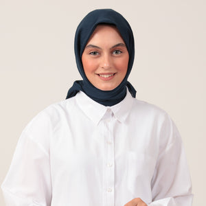 Bambu Pamuk Eşarp - Lacivert