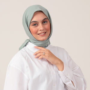 Bambu Pamuk Eşarp - Mint Yeşili